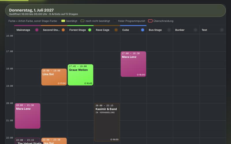 Timetable